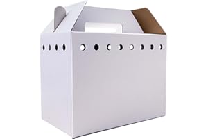 VOWCAROL Cardboard Pet Carriers for Small Animals, Hamsters, Gerbils, Birds, Reptiles, Not for Cats or Dogs, Disposable Cardboard Pet Carrier 12 Pack