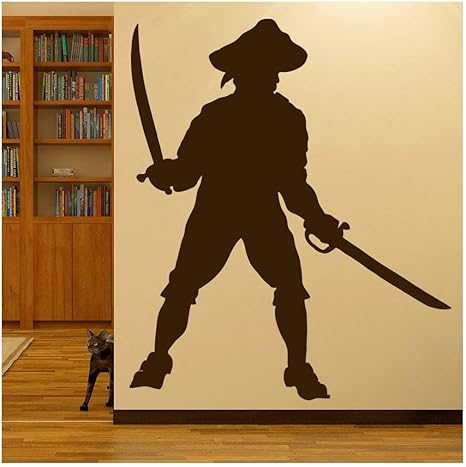 azutura Piratenschwerter Wandtattoo Pirat Wand Sticker Jungen