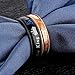 Fate Love Jewelry 2Pcs Matching Set Stainless Her Queen & His King Black/Rose Gold Couple Rings Bands, Love Gift