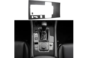 AOKIO Compatible with 2020 2021 2022 2023 2024 2025 Mazda 3 Accessories Center Console Gear Shift Panel Cover Trim (Carbon St