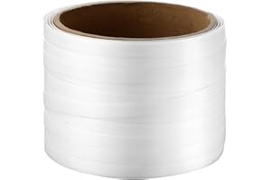 VEVOR Packaging Woven Cord Strapping Roll, 330' Length x 3/4" Width x 0.03" Thickness, 1763 lbs Break Strength, Heavy Duty Ba