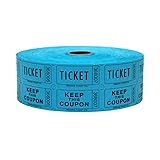 INDIANA TICKET CO. 2,000 Blue Raffle Tickets Double