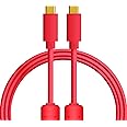 DJ TechTools Chroma Cables: Audio Optimized USB-C to USB-C Cable (Red, 3.2ft (1M))