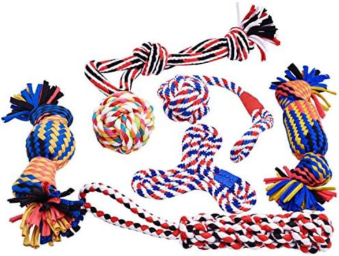 JIXIUZHEN Dog Toys,Puppy Chew Teething Rope Toys Set Cute Dental Pack For Small to Medium Dogs