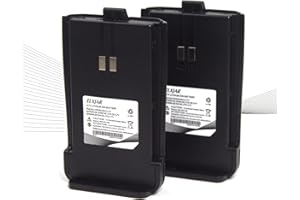 hflexgrad (2-Pack) 3.7V 1100mAh Li-ion Battery Replacement for Retevis RT21 Two Way Radios/Walkie Talkies