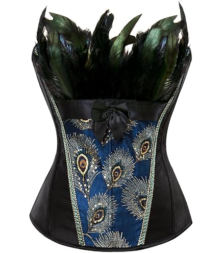 Jutrisujo Corset Top Bustier Lingerie for Women Zipper Front