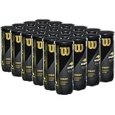 WILSON US Open Tennis Balls - Extra Duty, 24 Can Case (72 Balls)