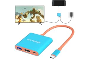 Switch 2 Dock, Portable TV Docking Station with 4K@60Hz for Switch 2/Switch OLED/Switch/Steam Deck/Rog Ally/Xbox Ally X/Legio