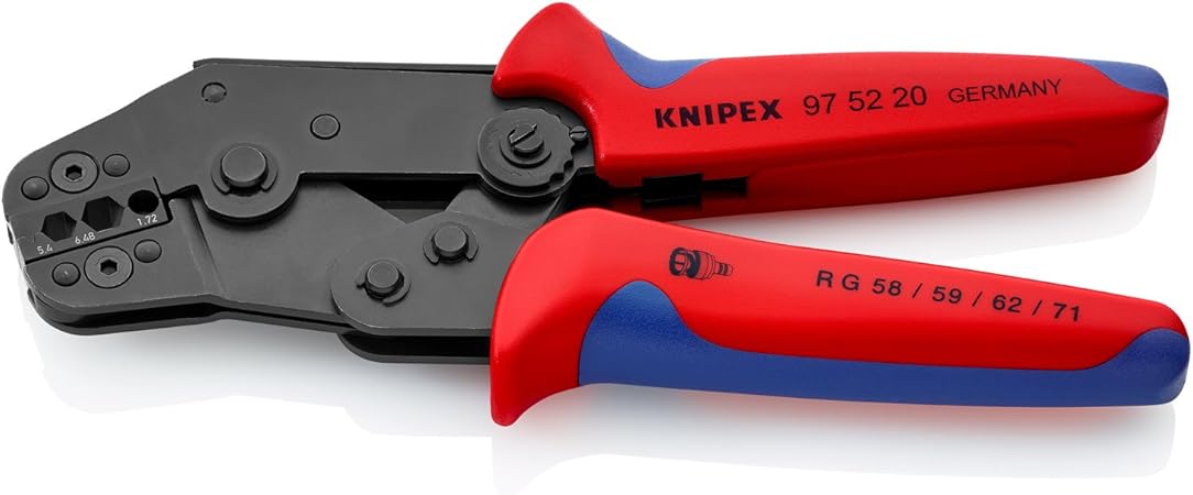 Knipex 97 52 20 Pince A Sertir Forme Courte Brunie Avec Gaines Bi Matiere 195 Mm Amazon Fr Bricolage
