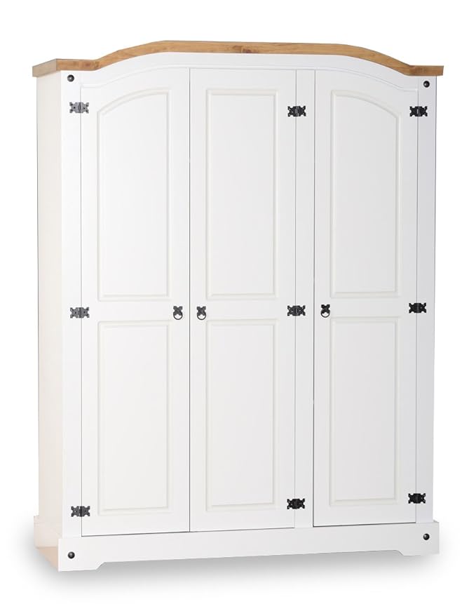 ValuFurniture Corona 3 Door Wardrobe White Amazon.co.uk Electronics