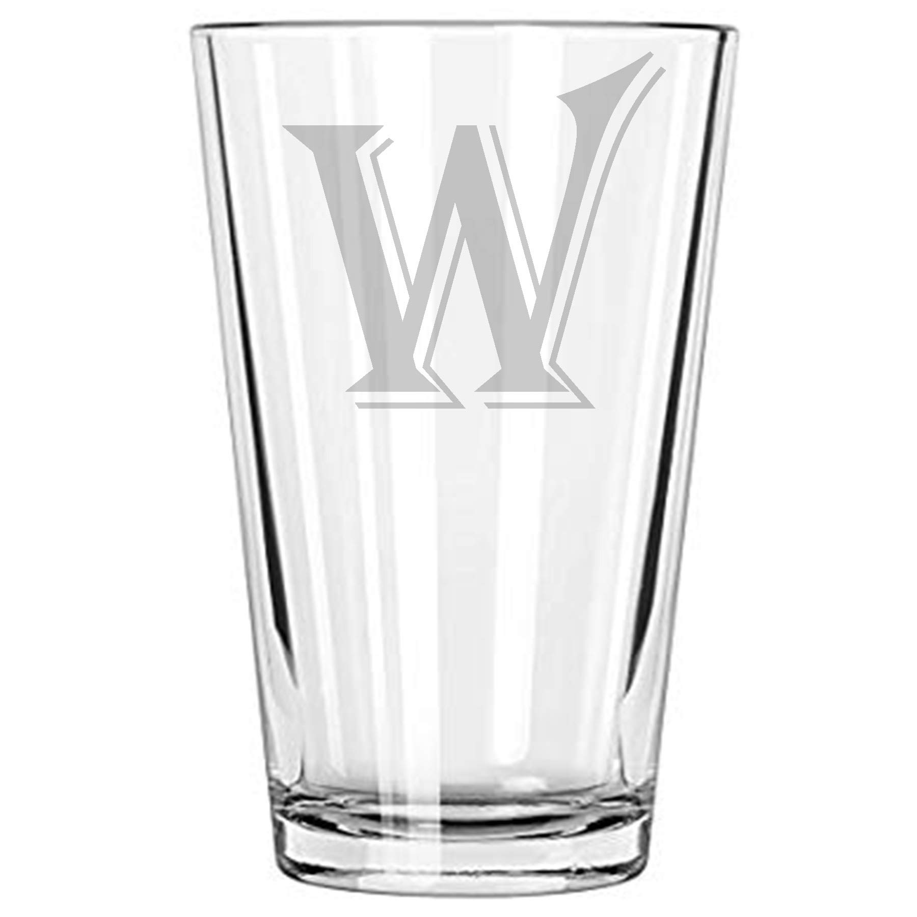 Alankathy Mugs Beer glass 16 oz pint Monogram (W)