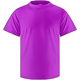 Boys Rash Guard Short Sleeve Swim Shirt UPF+ 50 Rashguard for Toddler Teens Water Sun Shirts Swim Wear Quick Dry