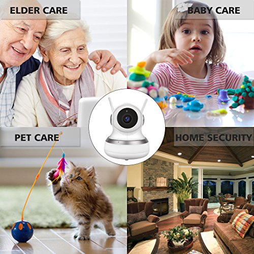 Golden Security GC-13H Wireless 1080P HD IP Camera with Two-Way Audio,10Meter Night Vision & Pan/Tilt for Baby/Elder/Home Support Cloud Server/SD Card for IOS/Android/Mac OS/Windows Home Security Surv