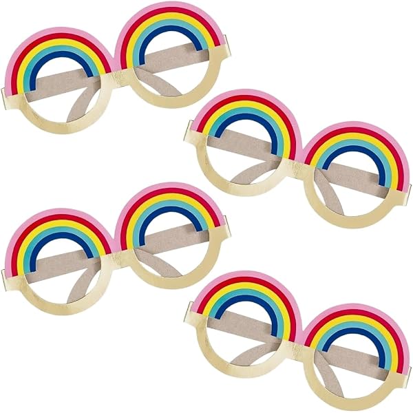 Amazon.com: Fun Costumes Costume Rainbow Glasses - Fun Cloud  display picture 1
