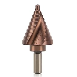 ZELCAN Cobalt Added M35 Step Drill Bit, Spiral Step