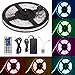 LED Flexible Strip Lights, 300 Units SMD 5050 LEDs, 12V DC Waterproof Light Strips, RGB LED Light Strip Kit with 44Key Remote Controller and Power Supply for Kitchen Bedroom Car Party
