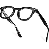 SIPHEW Blue Light Blocking Glasses for Women & Men - Square Acetate Tr90 Sturdy Frame Anti Eyestrain Eyeglasses