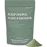 Better Tomorrow Nighttime Recovery Protein – 20g Plant-Based Pea Protein + Adaptogens | Sleep Support, Muscle Recovery, Stress Relief | Vegan, Dairy-Free, No Artificial Sweeteners