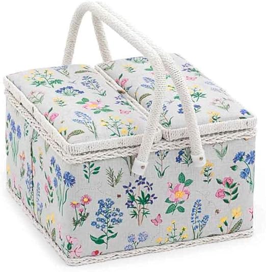 Hobbygift Large Sewing Box, Spring Garden, 20 x 20 x 11 cm Amazon.co