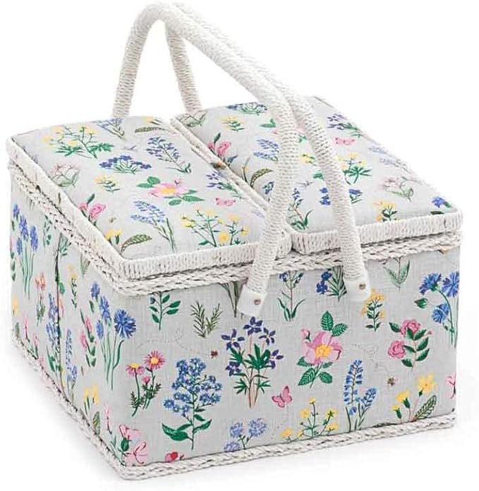 Hobbygift Large Sewing Box, Spring Garden, 20 x 20 x 11 cm Amazon.co