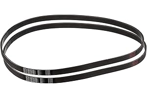 uxcell 2pcs 310J6 PJ V-Ribbed Belt 6 Ribs 31" Length x 0.55" Width x 0.14" Height, EPDM Rubber Poly V Belt, Multi Wedge Micro