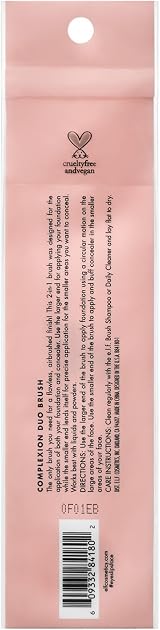 e.l.f. Concealer & Foundation Complexion Duo Brush 2-in-1 Synthetic Bristles view 6