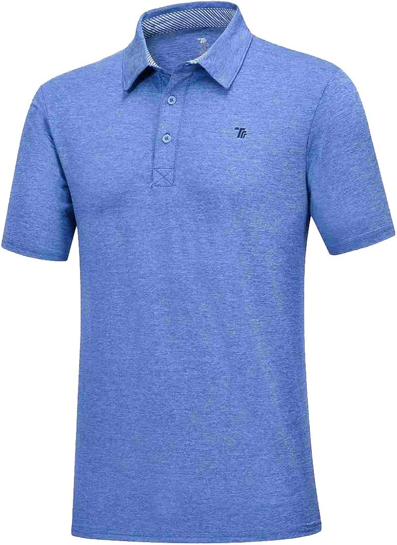 Rdruko Men's Golf Shirts Quick Dry Short/Long Sleeve Polo Athletic Casual T-Shirt: Clothing