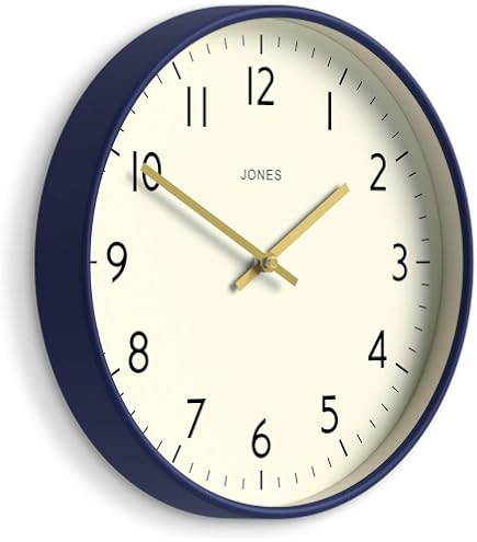 Amazon.com: JONES CLOCKS® Studio Clock | Modern Round wall Clock