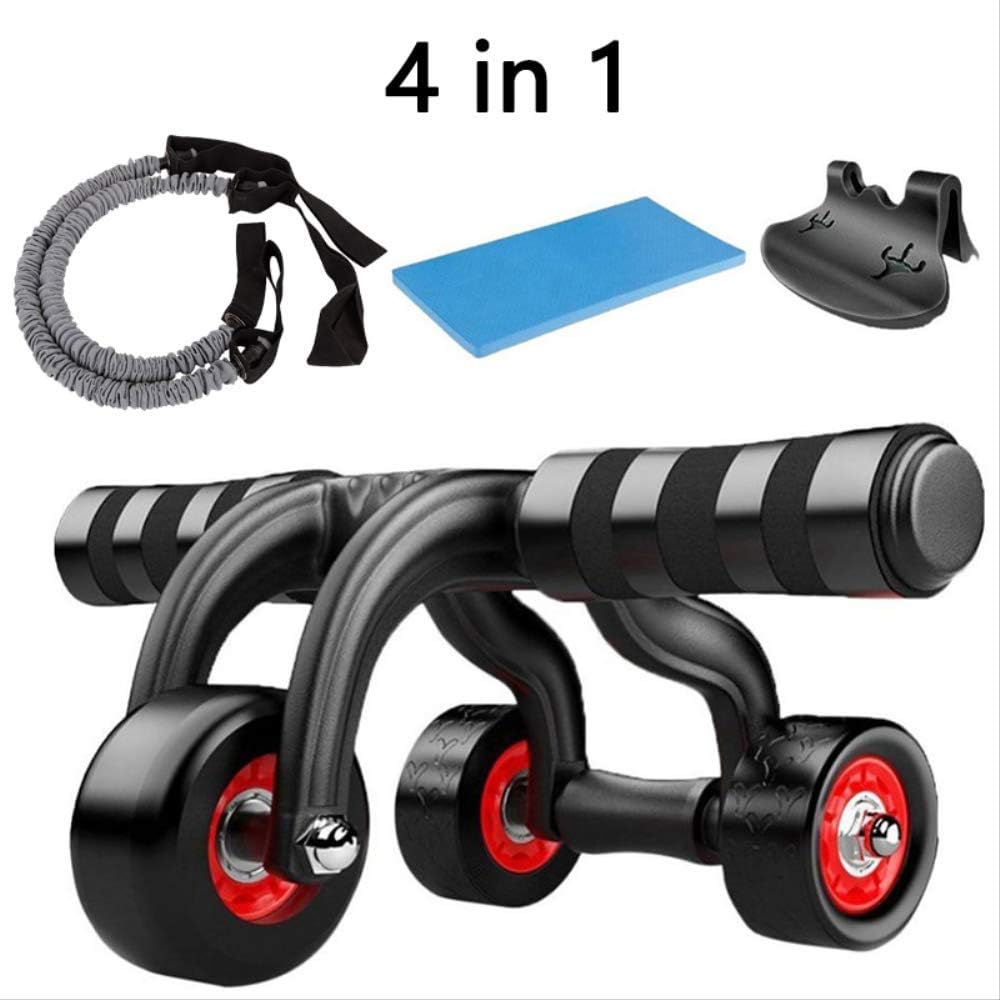 Fitness ab Roller No-Noise Power Abdominal Roller Coaster Sports Body Home Gym Exercise Sturdy Muscle Trainer Wheel Workout Fitness Crossfit