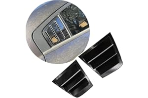 Neopaftu Rear Side Window Louvers Compatible with Dodge Charger 2011-2021 ABS 2PCS Air Vent Scoop Shades Cover Blinds (Gloss Black)