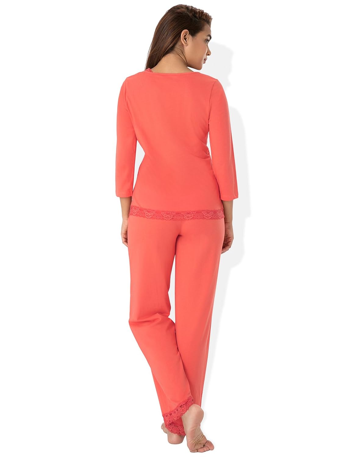 prettysecrets cotton top & pajama set-s