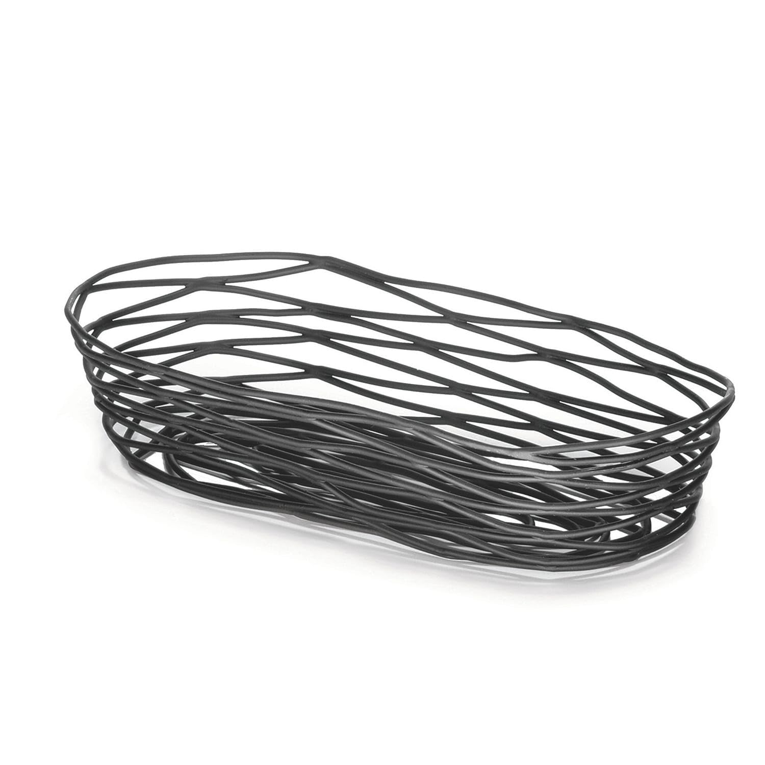 Tablecraft Artisan Oblong Basket, Steel, Multi-Colour, 22.54 x 10.16 x 5.08 cm