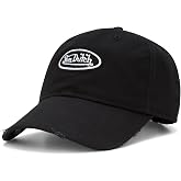 Von Dutch Unisex Cotton Canvas Baseball Cap, Curved Brim, Snapback | Soft Breathable Fabric Provides All-Day Comfort, Unstructured Crown for a Relaxed Look, Adjustable Fit for Everyday Wear