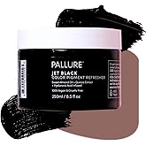 Pallure Color Pigment Refresher Mask, Semi Permanent Hair Color Depositing Conditioner, 8.5 Oz (Intense Black)