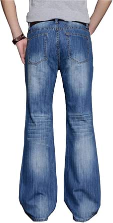 Amazon.com: Pantalones vaqueros grandes acampanados para hombre, corte de  pierna acampanada, corte holgado, cintura alta, vaqueros clásicos,  pantalones vaqueros con campana inferior : Ropa, Zapatos y Joyería
