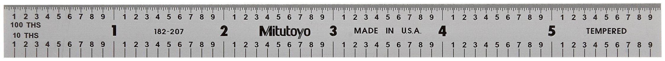 Mitutoyo 182-207, Steel Rule, 6" X