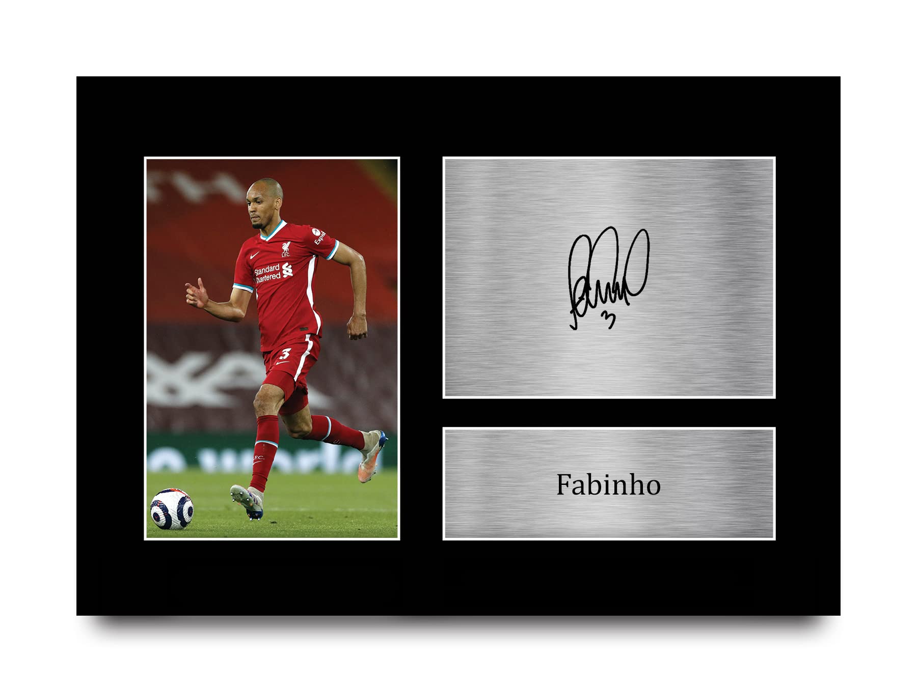 HWC Trading A4 Fabinho Fabinho Liverpool Gifts Printed Signed Autograph Picture for Football Fans and Supporters