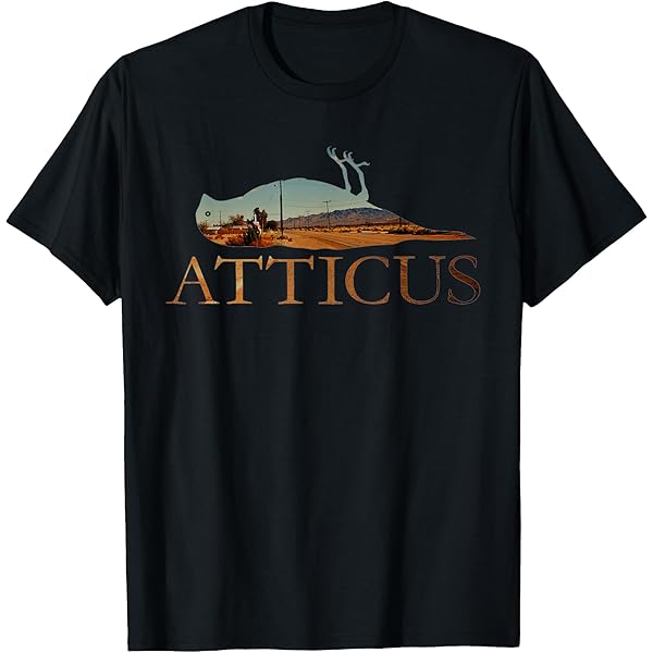 Amazon.com: ATTICUS Double Cross T Shirt (White Print) T-Shirt