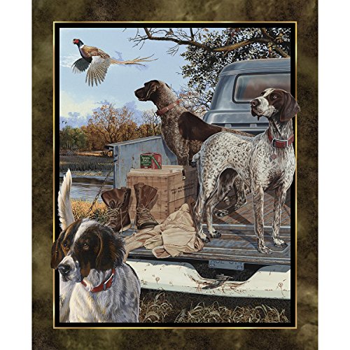 Wild Wings Dog Days Fabric Sold By the Panel