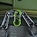Nite Ize S-Biner MicroLock Polycarbonate - 2 Pack - Lime