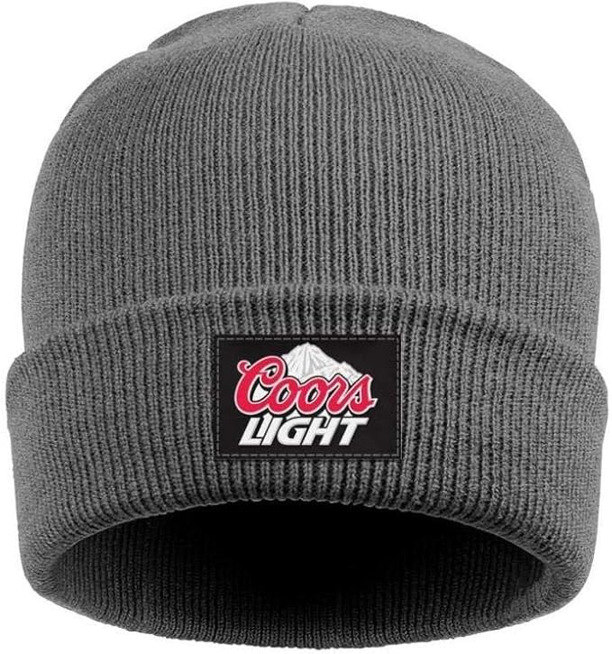 Men Women Coors Light Beer Logo Beanie Hat Stretchy Knit Cap Suitable for Winter Skiing at