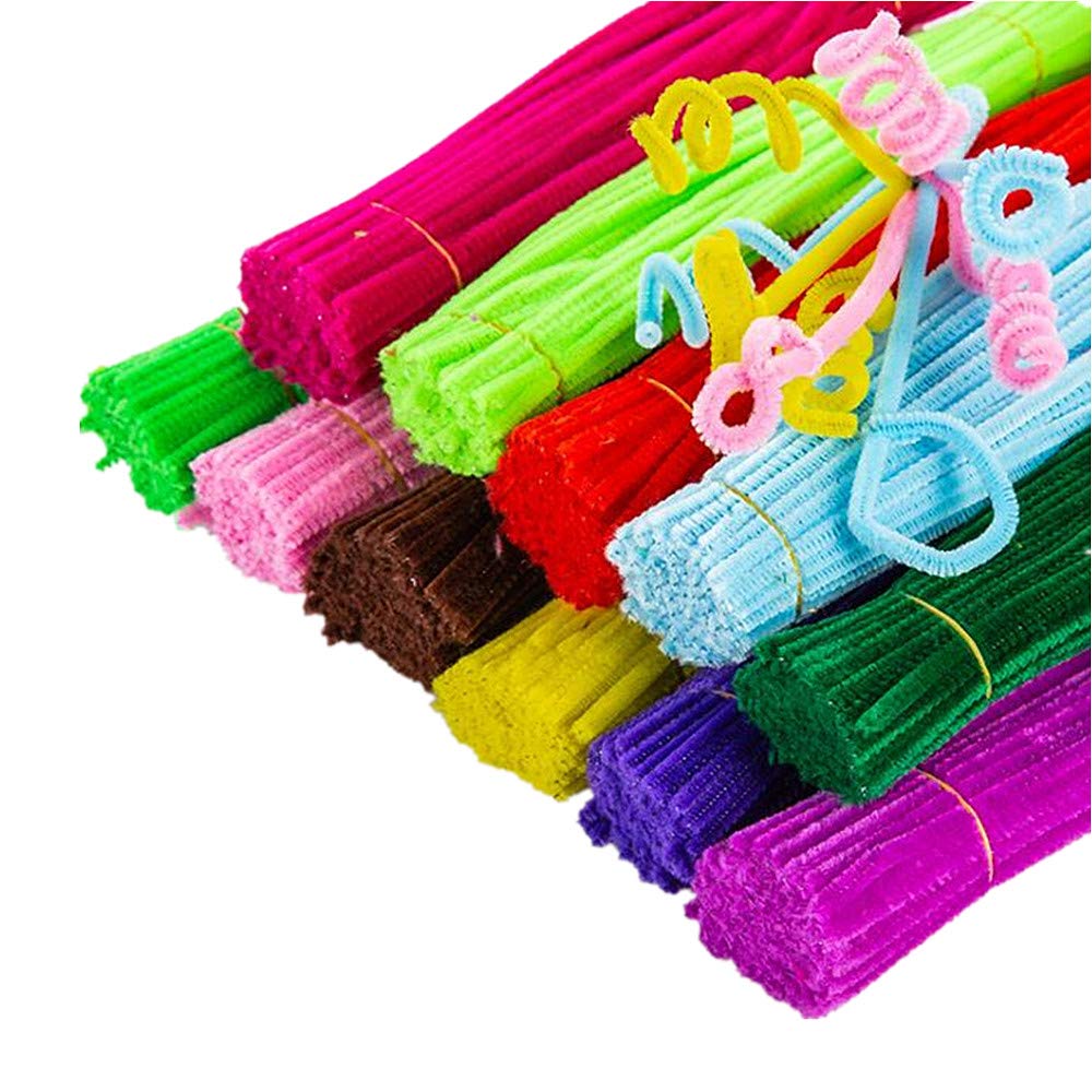 Aukcherie Pipe Cleaners Sets, Includes Craft Chenille Stems, Pom poms, Wiggle Eyes Perfect for DIY Art Supplies (DIY Set2-300pcs)