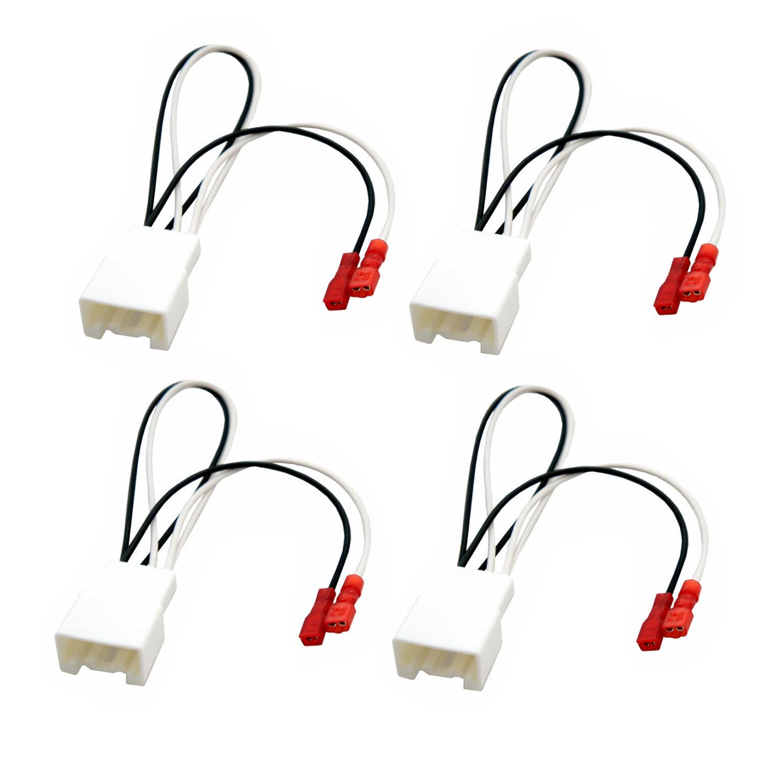 Photo 1 of 4 Pack 72-5602 Car Replacement Door Speaker Wiring Harness Plug Connector for 2011-2021 Ford F-150 Fusion Escape Focus Bronco Mustang Mondeo MK4 Mazda 2 3 6 CX5 Cable Plug Speakers Harness