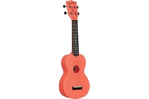 KALA BRAND MUSIC CO. Kala Recycled Soprano Waterman Ukulele Durable, Travel-Ready Instrument - Pink Dusk