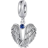 SBI Jewelry Angel Wings Charm Compatible with Pandora Charms Bracelets Birthday Pendants for Women Jewelry