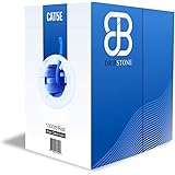 Dripstone 600001 1000ft CAT5e 4/UTP Ethernet LAN Cable 24AWG Network Wire (Blue)