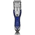 Panasonic Cordless Men's Beard Trimmer With Precision Dial, Adjustable 19 Length Setting, Rechargeable Battery, Washable - ER-GB40-S (Blue)