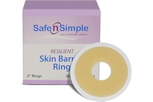 Safe n' Simple Resilient Skin Barrier Ring - 2" - Colostomy & Ostomy Barrier Ring - Ileostomy & Colostomy Supplies Rings - Adhesive Urostomy & Ostomy Supplies - Skin Adhesive Barrier Ostomy Rings