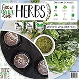 Grow Your Own Herbs Garden Seedsheet - AS SEEN ON SHARK TANK- Fast-Growing Organic NonGMO Recipe Garden Kit