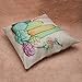 Whitelotous 18 x 18 Inch Creative Cactus Succulent Plants Cotton Linen Decorative Square Cushion Cover Throw Pillow Case Home Sofa Car Decor (2#)